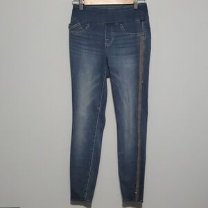Rock & Republic pants women's size 4 Demin TX  slimming demin cure FEVER pull on